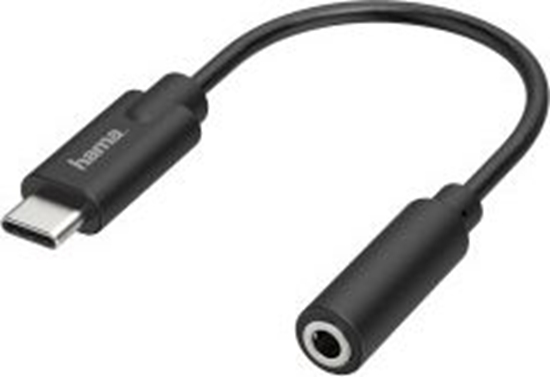 Изображение Adapter USB Hama USB-C - Jack 3.5mm Czarny  (002052820000)