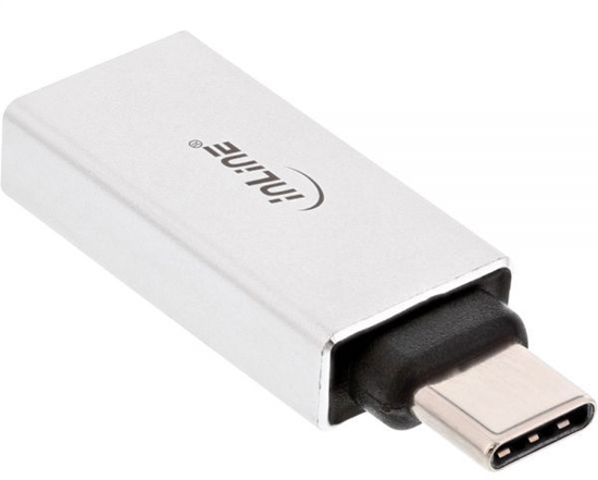 Picture of Adapter USB InLine USB-C - USB Srebrny  (35801)