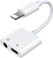 Attēls no Adapter USB Joyroom Lightning - Jack 3.5mm + Lightning Biały  (6956116718978)