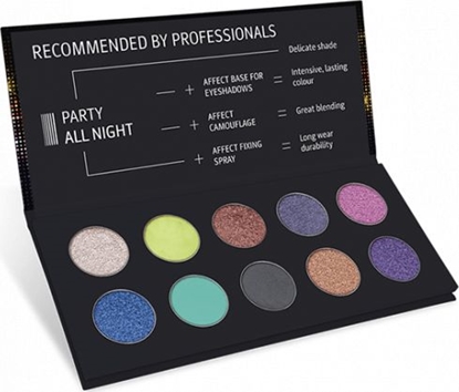 Picture of Affect Cienie do powiek Party All Night Pressed Eyeshadow Palette 10x2g
