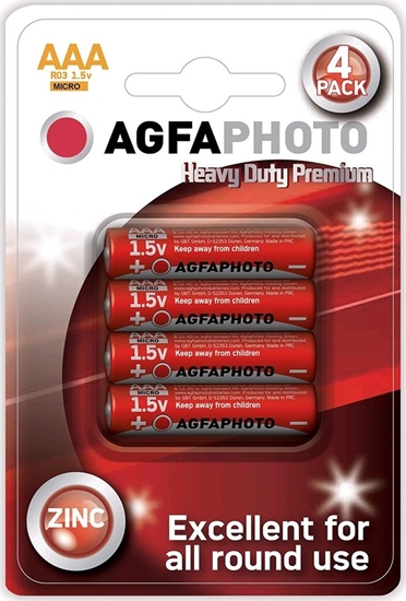 Изображение Agfa Bateria Heavy Duty AAA / R03 4 szt.