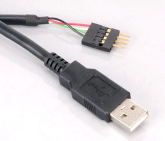 Изображение Akasa USB zew. - USB wew., 0.4m, Czarny (EXUSBIE40)