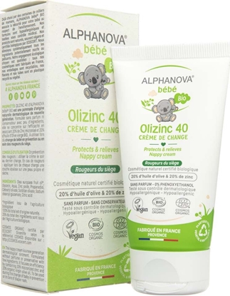 Picture of ALPHANOVA BEBE Alphanova Bebe, Krem przeciw odparzeniom, Olizinc 40, 50 g