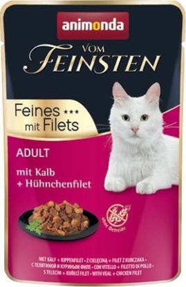 Attēls no Animonda ANIMONDA KOT 85g V.FEINSTEN CIELĘCINA, FILET z KURCZAKA saszetka/18