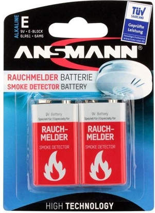 Attēls no Ansmann Bateria 9V Block 565mAh 2 szt.