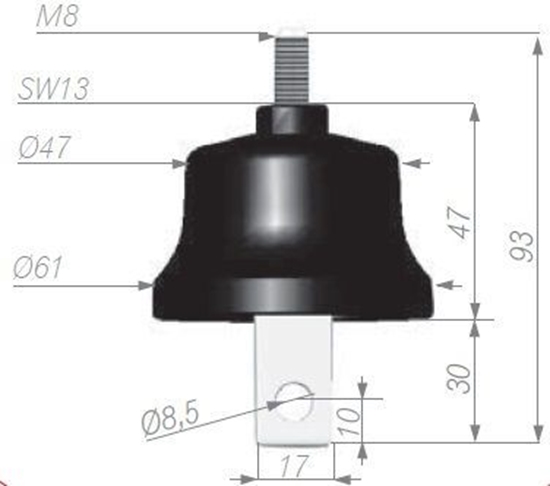 Изображение Apator Ogranicznik przepięć A 500V 5kA ASA 500-5B (63-930100-131)