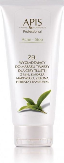 Picture of APIS ACNE-STOP Żel wygłądzający do masaży twarzy dla cery tłustej z minerałów Morza Martwego, zieloną herbatą i bambusem 200 ml ( 50995 )