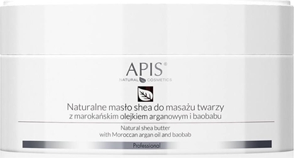 Изображение Apis Naturalne masło shea do masażu twarzy z marokańskim olejkiem arganowym i baobabu 100g