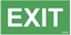 Attēls no AWEX Piktogram Exit logo 125 x 250mm (PS28)