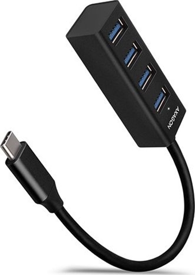 Picture of HUE-M1C Hub 4-portowy Mini metalowy USB 3.2 Gen 1, 20cm USB-C kabel