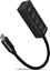 Изображение HUE-M1C Hub 4-portowy Mini metalowy USB 3.2 Gen 1, 20cm USB-C kabel