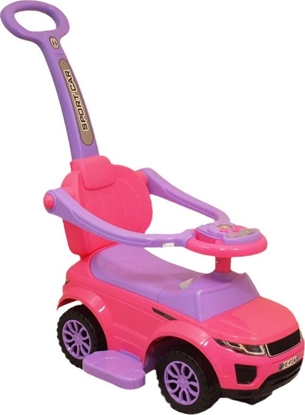 Attēls no Baby Mix Pojazd - Jeździk z pchaczem Sport Car 614W pink Baby mix