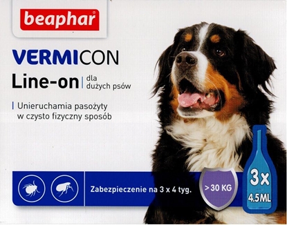 Изображение Beaphar Vermicon Dog L - Preparat na ektopasożyty dla psów >30 KG