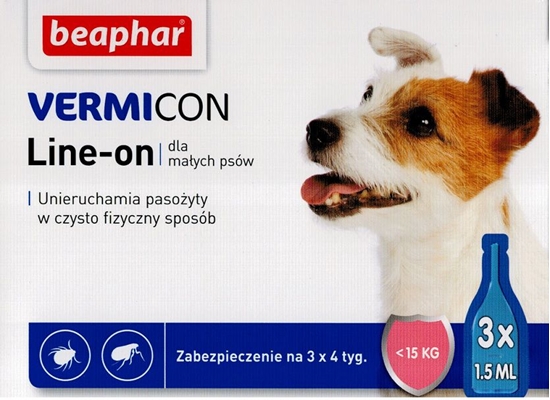 Изображение Beaphar Vermicon Dog S - Preparat na ektopasożyty dla psów do 15kg