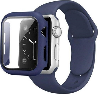 Picture of Beline Beline pasek Apple Watch Silicone 42/44/45mm blue colour + case