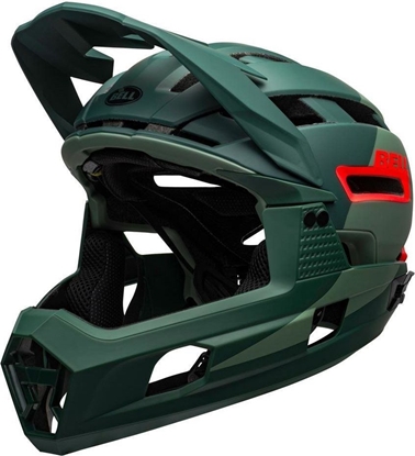 Picture of Bell Kask full face SUPER AIR R MIPS SPHERICAL matte gloss green infrared r. M 55–59 cm (308752)