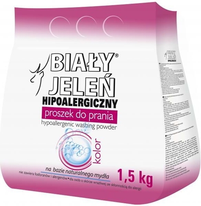 Изображение Biały Jeleń Hipoalergiczny proszek do prania Kolor 1,5kg (BJŃ000014)