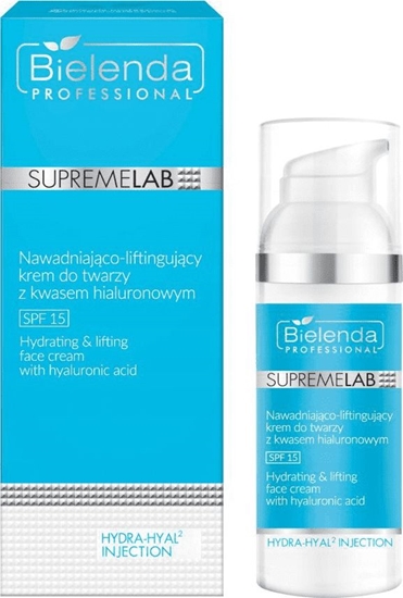 Picture of Bielenda SupremeLab Hydra-Hyal2 Injection SPF15 nawadniająco-liftingujący krem do twarzy z kwasem hialuronowym 50ml