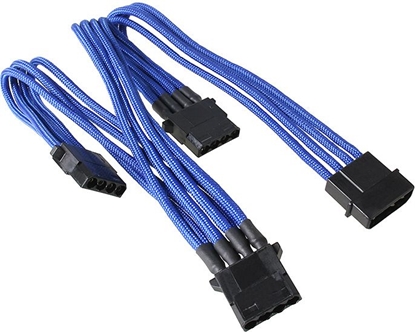 Picture of BitFenix Molex - Molex x3, 0.55m, Niebieski (BFAMSCM3MBKRP)