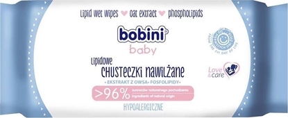 Picture of Bobini Baby Chusteczki nawilżane dla dzieci i niemowląt Hypoalergiczne 60 szt.