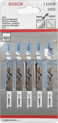 Picture of Bosch 5 jigsaw blades T 118 B