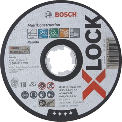 Attēls no Bosch X-LOCK MULTI CONSTRUCTION Cutting disc