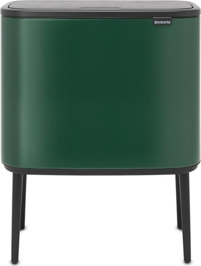 Изображение Brabantia Waste Bin Bo Touch Bin Pine Green, 3 x 11 L