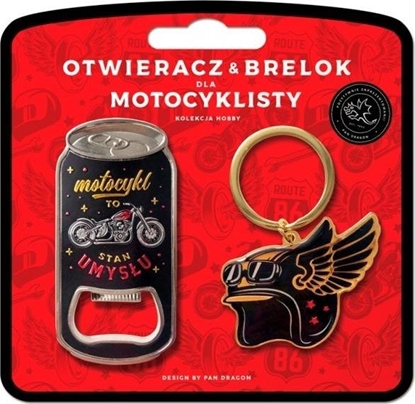 Изображение Breloczek Pan Dragon Zestaw brelok + otwieracz dla motocyklisty