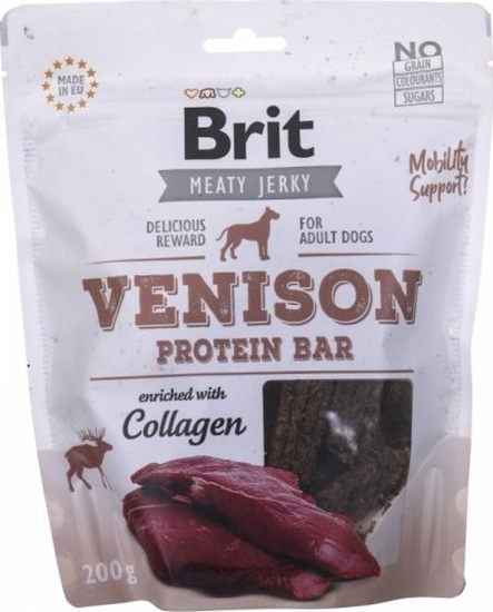 Picture of Brit BRIT MEATY JERKY Venison Protein Bar DZICZYZNA 200g