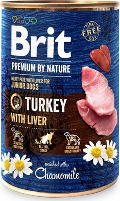 Attēls no Brit BRIT Premium by Nature Junior Turkey with liver - Wet dog food - 800 g