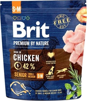 Picture of Brit Premium By Nature Senior S+M Small + Medium 1kg