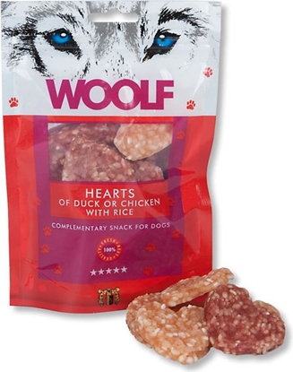 Picture of Brit WOOLF 100g DUCK HEARTS CHICKEN