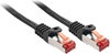 Picture of Lindy Cat.6 S/FTP 0.5m networking cable Black Cat6 S/FTP (S-STP)