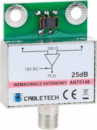 Picture of Cabletech Wzmacniacz antenowy ekranowany 25dB ANT0148 Cabletech