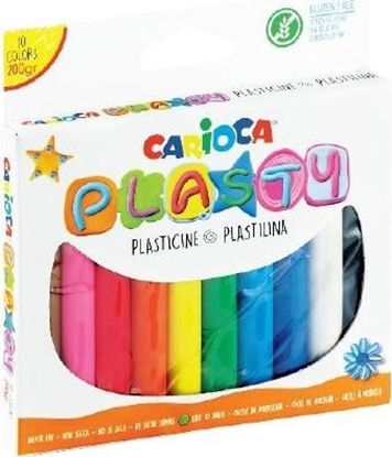 Изображение Carioca Plastelina 200g 10 kolorów