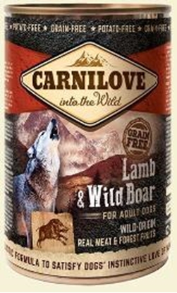 Attēls no Carnilove Carnilove Dog Wild Meat Lamb & Wild Boar Adult - jagnię i dzik puszka 400g