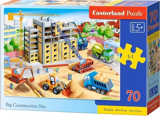 Изображение Castorland Puzzle 70 Big Construction Site CASTOR