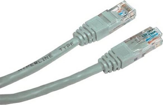 Изображение Cat.5e, RJ45 M-1m, nieekranowany, CCA, szary, economy