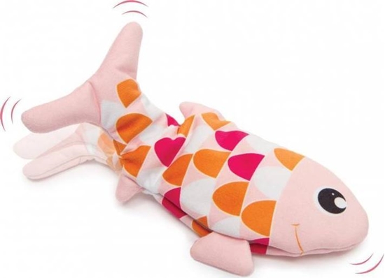 Изображение Catit Groovy fish, zabawka, dla kota, różowa, 25 cm, z kocimiętką, ładowana USB