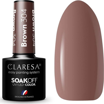 Изображение Claresa Claresa Soak Off UV/LED Brown lakier hybrydowy 304 5g