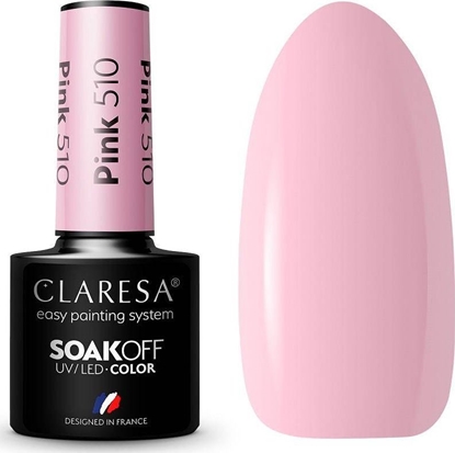 Attēls no Claresa Claresa Soak Off UV/LED Pink lakier hybrydowy 510 5g