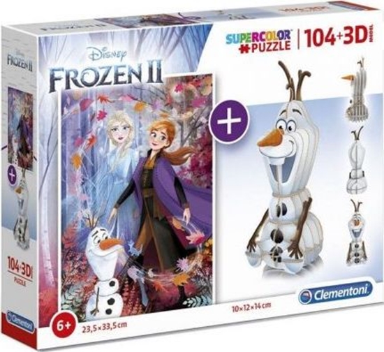 Изображение Clementoni Puzzle 104 3D model Frozen 2