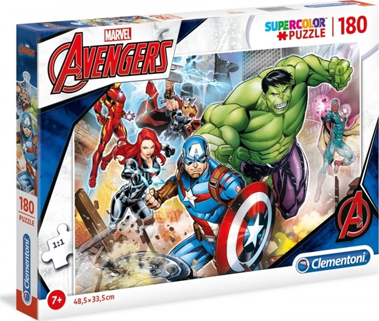 Изображение Clementoni Puzzle 180 elementów Super Kolor - Avengers