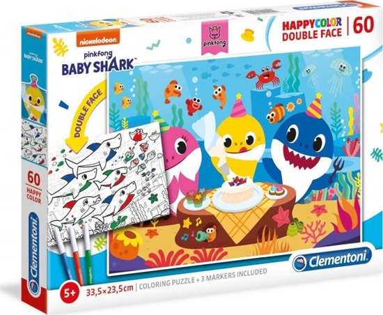 Picture of Clementoni Puzzle 60 HappyColor dwustronne Baby Shark