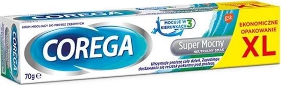 Picture of Corega  Super mocny krem mocujący do protez zębowych Naturalny Smak 70g (5054563081834)