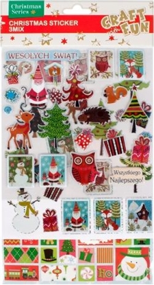 Изображение Craft with Fun CF OZDOBA BN NAKLEJKI 3MIX 16X29 12/288