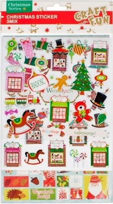 Изображение Craft with Fun CF OZDOBA BN NAKLEJKI 3MIX 17X29 PBH 12/288