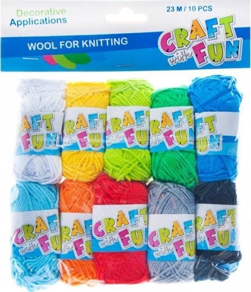 Изображение Craft with Fun CF OZDOBA DEK MULINA 23M/10SZT PASTEL PBH 6/72