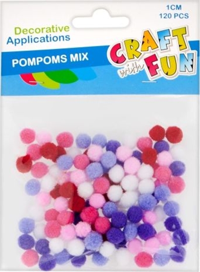 Изображение Craft with Fun CF OZDOBA DEK POMPON 1CM/120SZT PBH 40/400