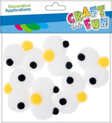 Изображение Craft with Fun CF OZDOBA DEK POMPON OCZKA 6SZT PBH 12/144